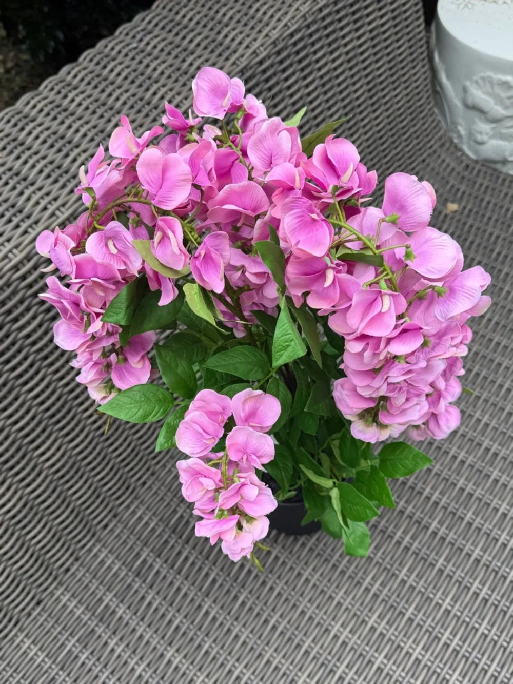 Pink Artificial Hydrangea Potted Plant - NWT